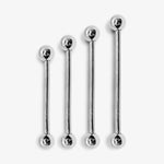 10K 14K 18K White Gold Industrial Barbell, 16G 14G Scaffold Piercing Body Jewellery