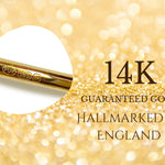 14K Rose Gold Single Flared Plugs Ear stretching Tunnel Body Jewellery - 1pc each order
