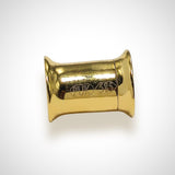 14K Gold Double Flared Plug Ear Lobe Stretchers, Ear Tunnel Body Jewellery - 1pc each order