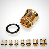 14K Gold Single Flared Plug Ear stretching kit, Ear Tunnel Body Jewellery - 1pc each order