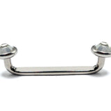 Titanium Surface Barbell Dermal Staple Piercing 14G Body Jewellery with Gem Crystals