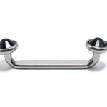 Titanium Surface Barbell Dermal Staple Piercing 14G Body Jewellery with Gem Crystals