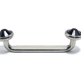 Titanium Surface Barbell Dermal Staple Piercing 14G Body Jewellery with Gem Crystals