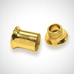 14K Gold Double Flared Plug Ear Lobe Stretchers, Ear Tunnel Body Jewellery - 1pc each order