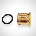 14K Gold Single Flared Plug Ear stretching kit, Ear Tunnel Body Jewellery - 1pc each order