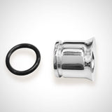 14K White Gold Ear Lobe Stretching Kit, Single Flare Tunnel Body Jewellery - 1pc each order