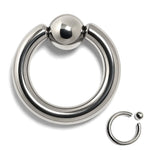 Titanium Captive Bead Ring: Body Piercing Jewelry - Septum, Lip, Ear