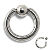 Titanium Captive Bead Ring: Body Piercing Jewelry - Septum, Lip, Ear