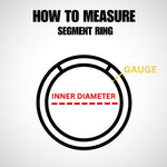 14K Gold Clicker hoop ring V-shape Segment Hinged Ring for Septum, Daith, Cartilage 16G Body Jewellery with Gemstones - Diameter size 8mm