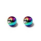 Titanium Dimple Ball: Loose Ball Captive Bead Rings Body Jewelry, 2pcs