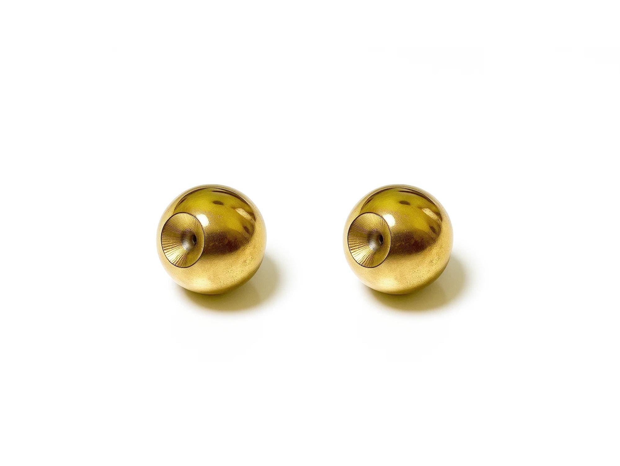 Titanium Dimple Ball: Loose Ball Captive Bead Rings Body Jewelry, 2pcs