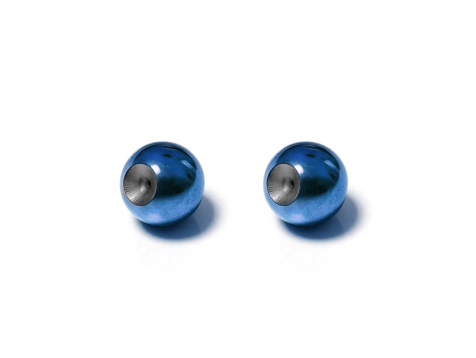 Titanium Dimple Ball: Loose Ball Captive Bead Rings Body Jewelry, 2pcs