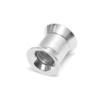 Ear stretching silver double plug gauges gold, rose gold plating 12g-14mm - (1 piece)