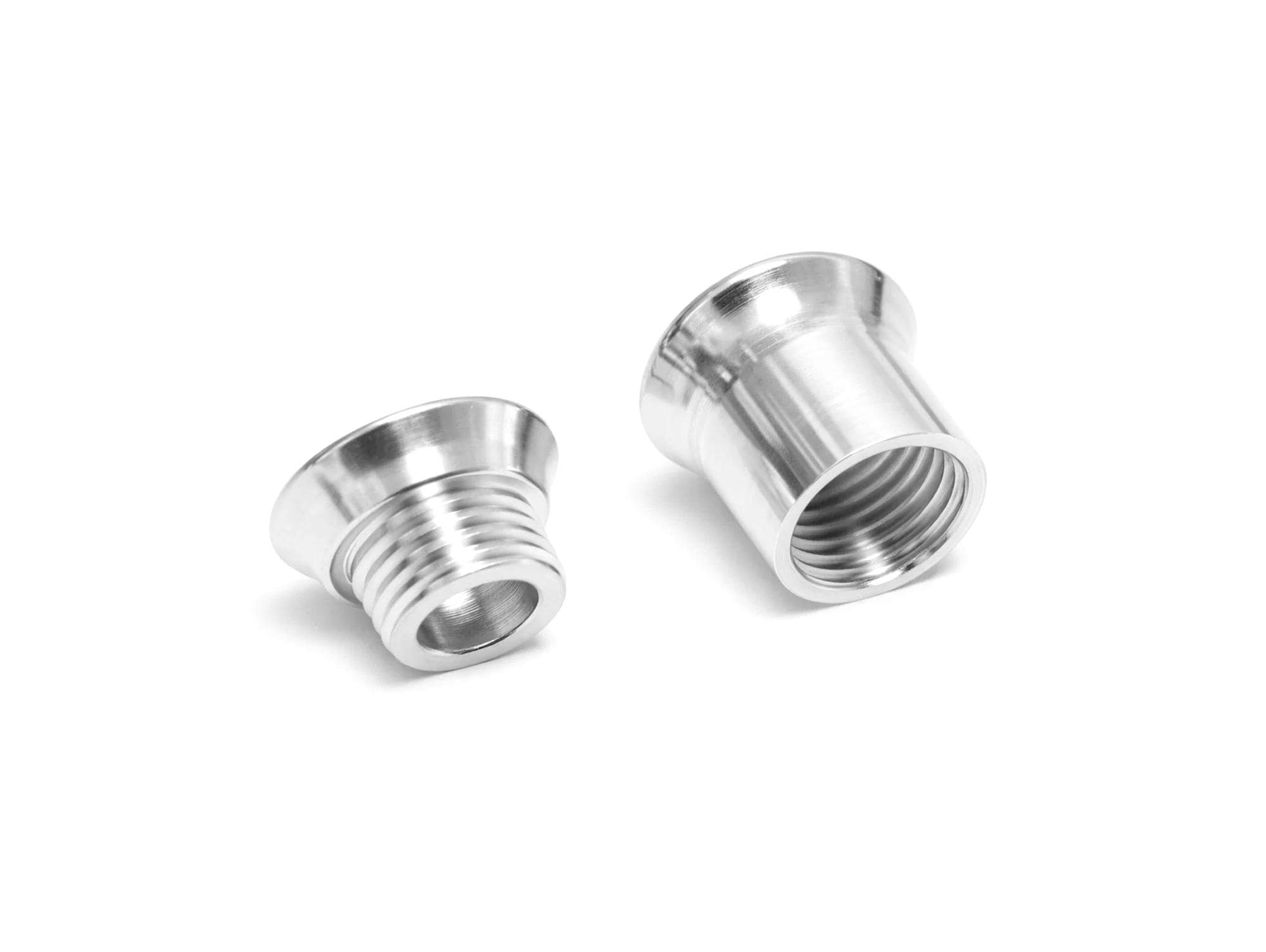 Ear stretching silver double plug gauges gold, rose gold plating 12g-14mm - (1 piece)