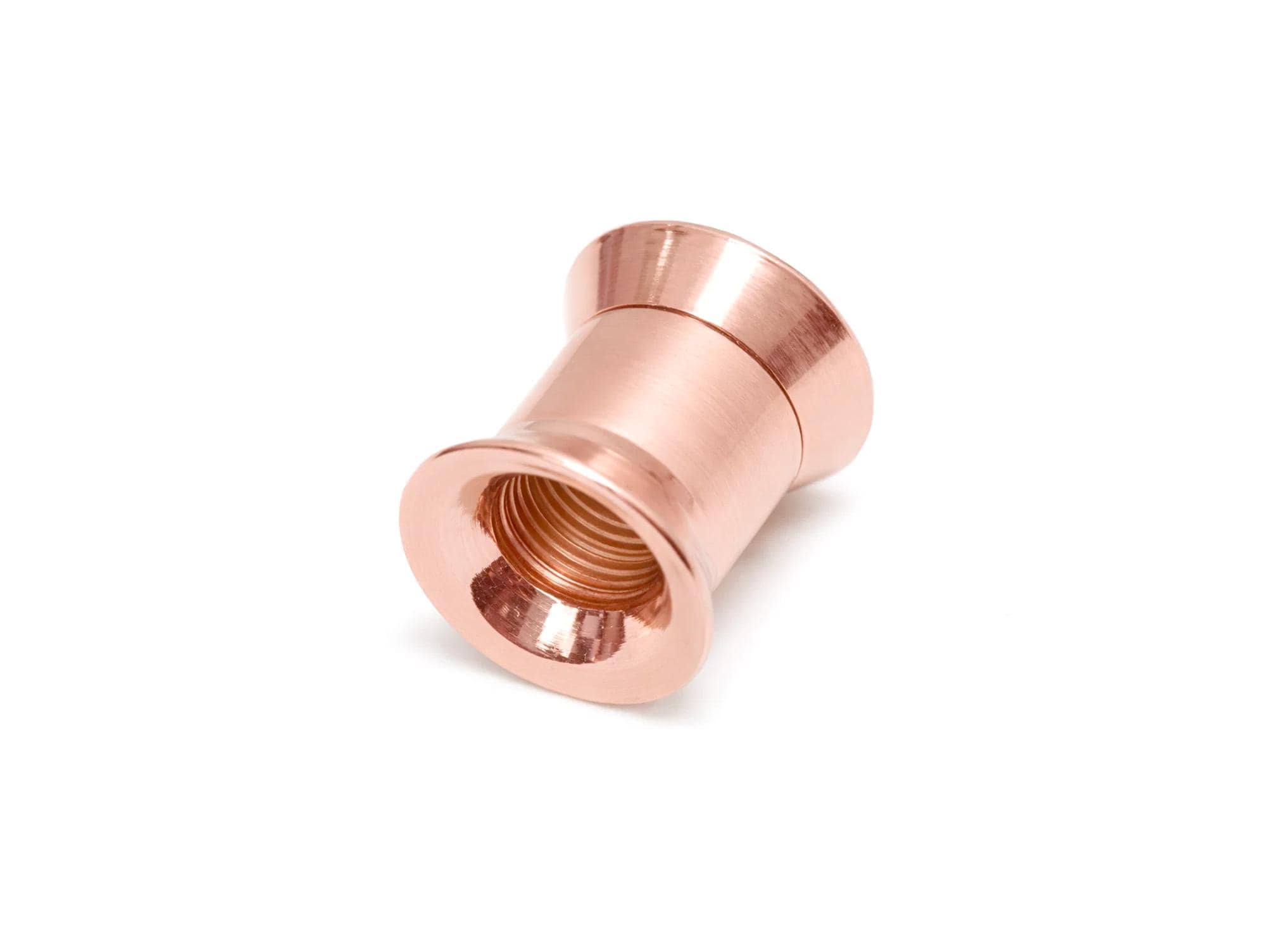 Ear stretching silver double plug gauges gold, rose gold plating 12g-14mm - (1 piece)