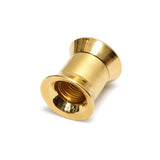 Ear stretching silver double plug gauges gold, rose gold plating 12g-14mm - (1 piece)