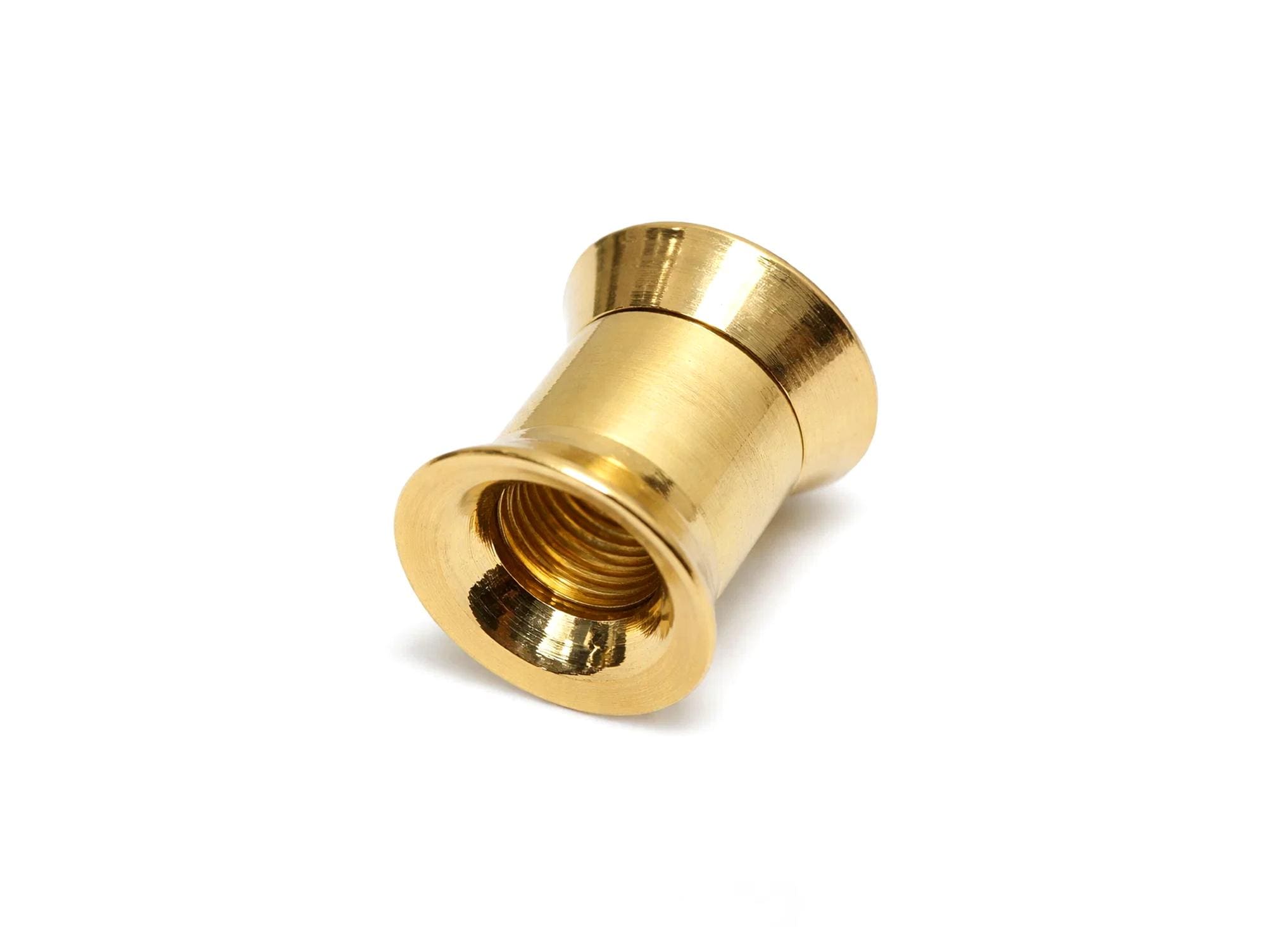 Ear stretching silver double plug gauges gold, rose gold plating 12g-14mm - (1 piece)