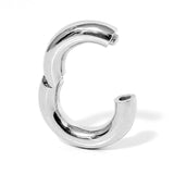 14K White Gold Septum Clicker: Big Gauge Hinged Nose Ring, Ear hoops (12G-2G)