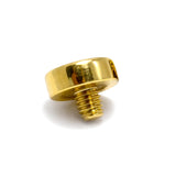 14K Gold Flat top cylinder: Internally Threaded Piercing Replacement Part