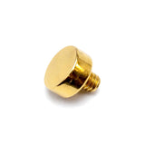 14K Gold Flat top cylinder: Internally Threaded Piercing Replacement Part
