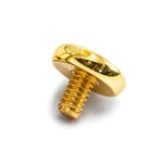 14K Gold Flat top cylinder: Internally Threaded Piercing Replacement Part