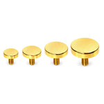 14K Gold Flat top cylinder: Internally Threaded Piercing Replacement Part