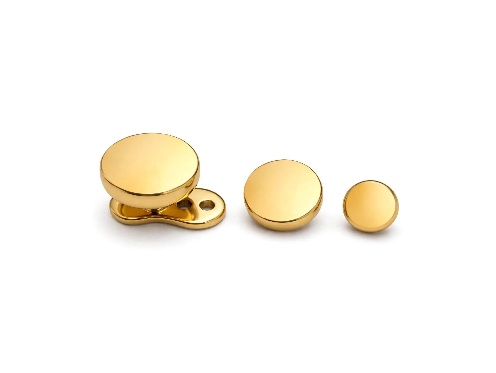 18K Gold 16G Micro Dermal Anchor Piercing Implant with Flat Cylinder Top - Internally threaded