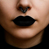 Titanium Black Captive Bead Ring: Body Piercing Jewelry - Septum, Lip, Ear