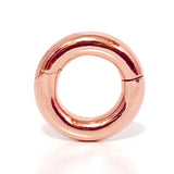 14K Rose Gold Septum Clicker: Big Gauge Hinged Nose Ring, Ear hoops (12G-0G)