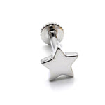 14K Gold Piercing Tragus Earring Star design 16G Labret Jewellery Cartilage piercing