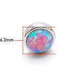 14K Gold Opal Tragus stud Earring 16G Labret Jewellery Cartilage piercing