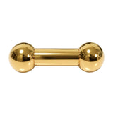 Gold Tongue Barbell Big gauges: Internally Threaded 16g to 0G Body Piercing Jewelry