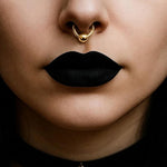 Titanium Gold Captive Bead Ring: Body Piercing Jewelry - Septum, Lip, Ear