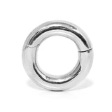 14K White Gold Septum Clicker: Big Gauge Hinged Nose Ring, Ear hoops (12G-0G)