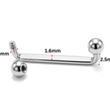 Titanium Staple Barbell, Surface Piercing Body Jewellery for Anti Eyebrow, Nape, Cleavage