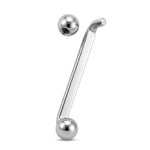 Titanium Staple Barbell, Surface Piercing Body Jewellery for Anti Eyebrow, Nape, Cleavage