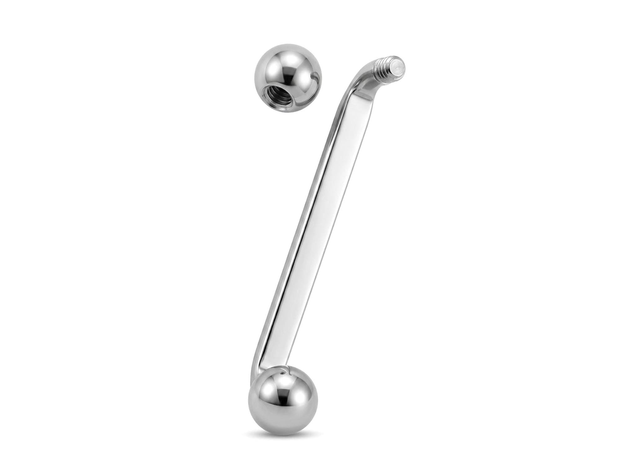 Titanium Staple Barbell, Surface Piercing Body Jewellery for Anti Eyebrow, Nape, Cleavage
