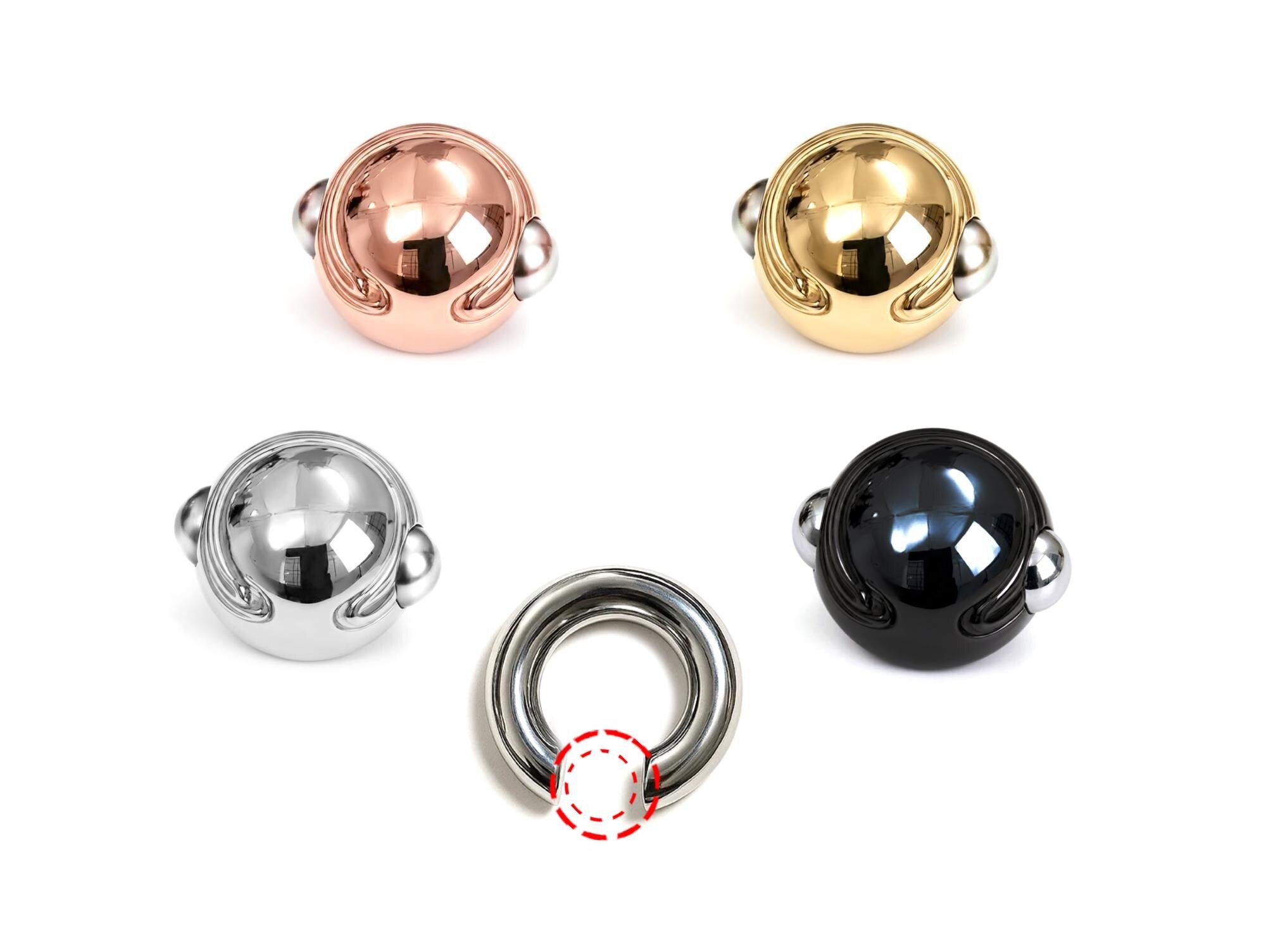 Titanium Loose Spring Ball for Captive Bead Rings BCR: Body Piercing Replacement Parts