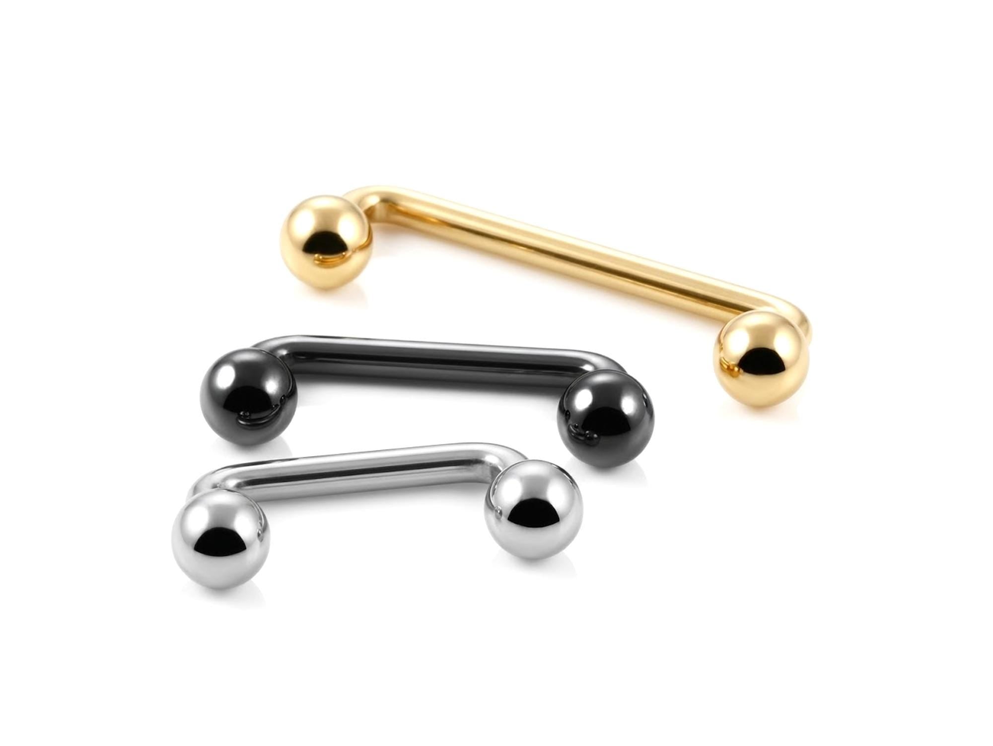 Staple Barbell, Surface Piercing Body Jewellery for Anti Eyebrow, Nape, Cleavage