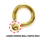 Titanium Loose Spring Ball for Captive Bead Rings BCR: Body Piercing Replacement Parts