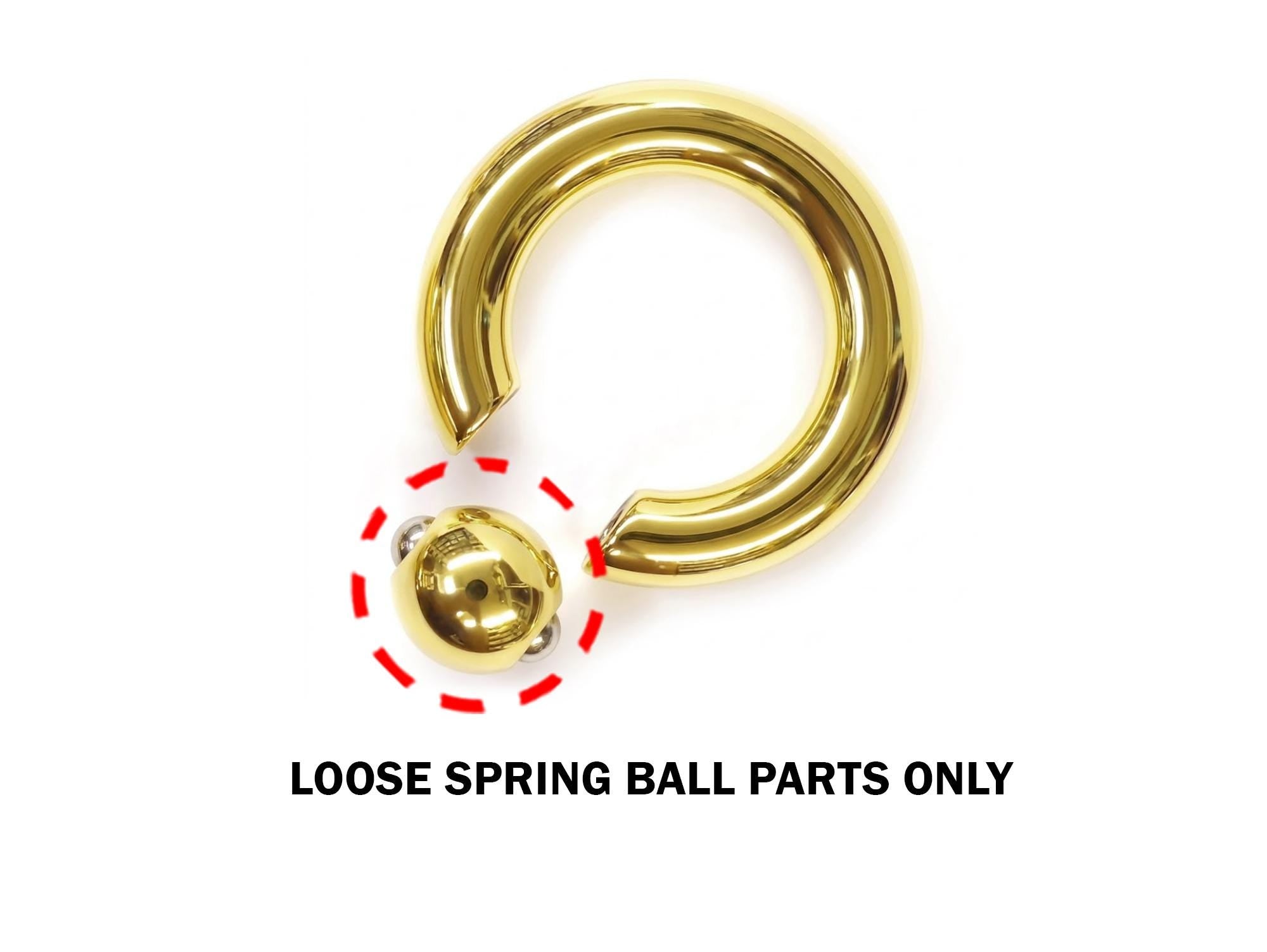 Titanium Loose Spring Ball for Captive Bead Rings BCR: Body Piercing Replacement Parts