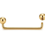 Staple Barbell, Surface Piercing Body Jewellery for Anti Eyebrow, Nape, Cleavage